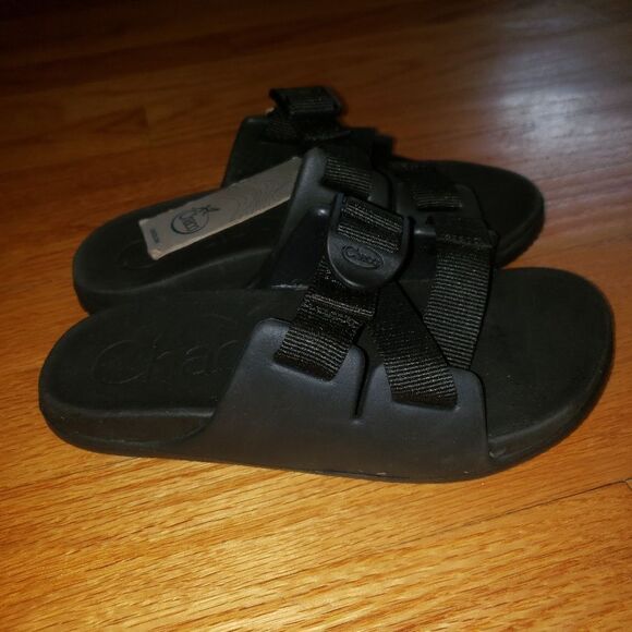 Chaco Chillos Kids Black sandals size 1 - Picture 2 of 6